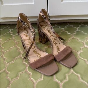 Sam Edelman Brown Strappy Heels